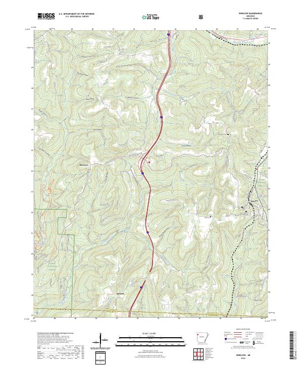 USGS Topographic Map – Winslow