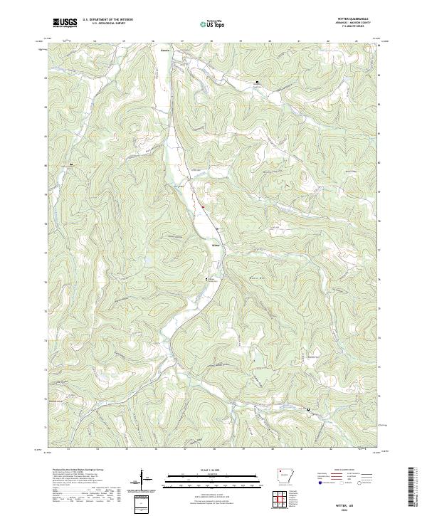 USGS Topographic Map – Witter