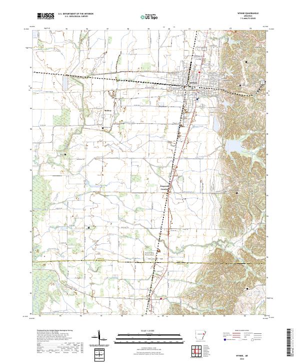 USGS Topographic Map – Wynne