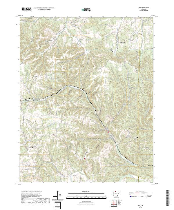 USGS Topographic Map – Zinc
