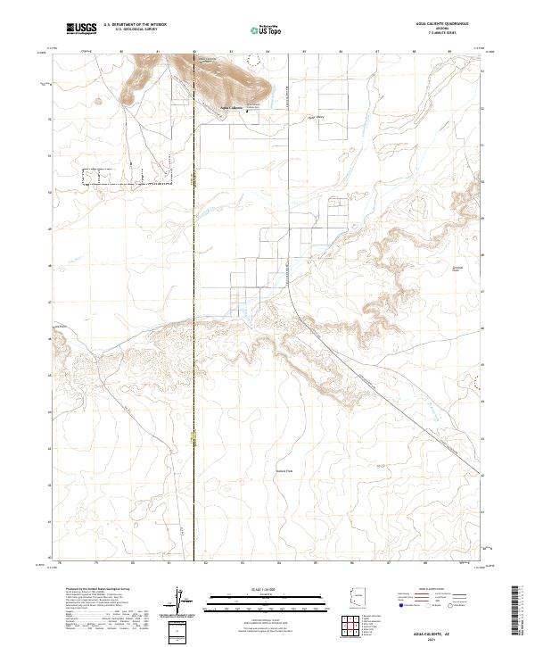 USGS Topographic Map – Agua Caliente