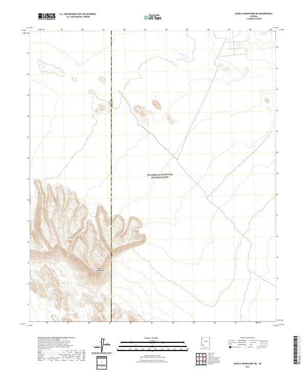 USGS Topographic Map – Aguila Mountains NE