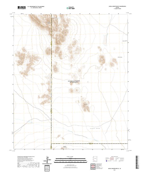 USGS Topographic Map – Aguila Mountains SE