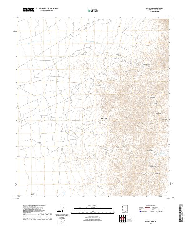 USGS Topographic Map – Aguirre Peak
