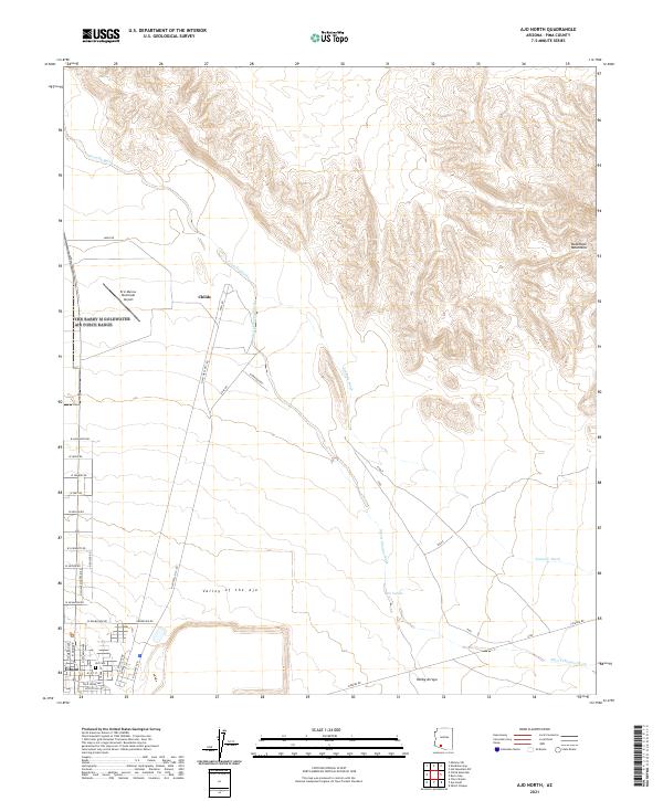 USGS Topographic Map – Ajo North