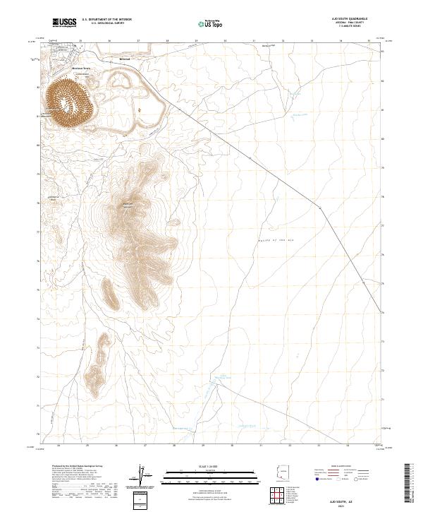 USGS Topographic Map – Ajo South