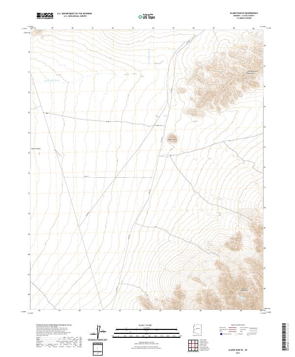USGS Topographic Map – Alamo Dam SE