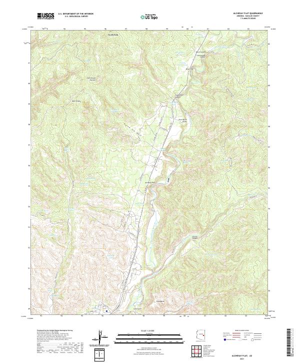 USGS Topographic Map – Alchesay Flat