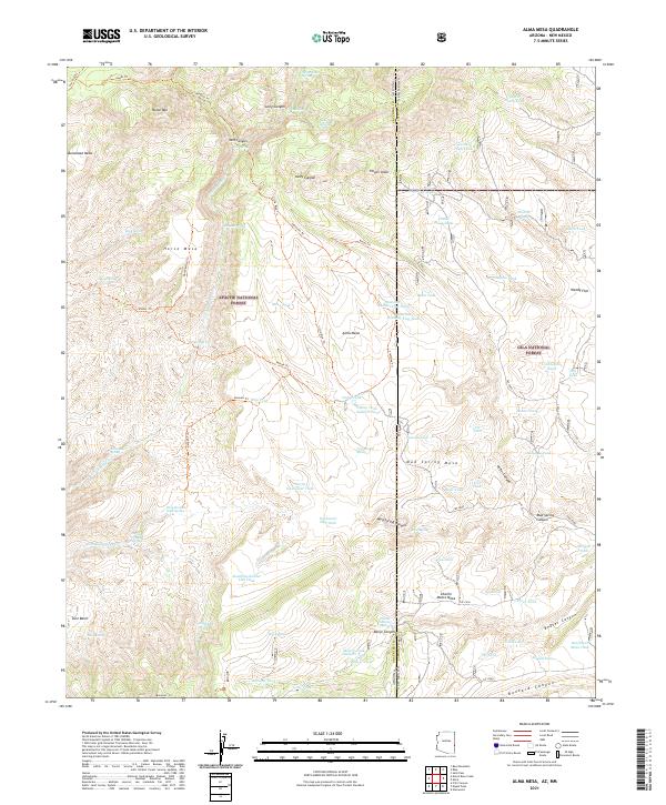 USGS Topographic Map – Alma Mesa