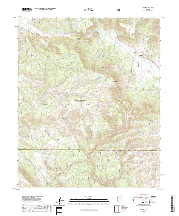 USGS Topographic Map – Alpine