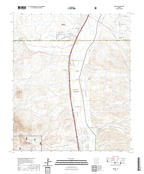 USGS Topographic Map – Amado