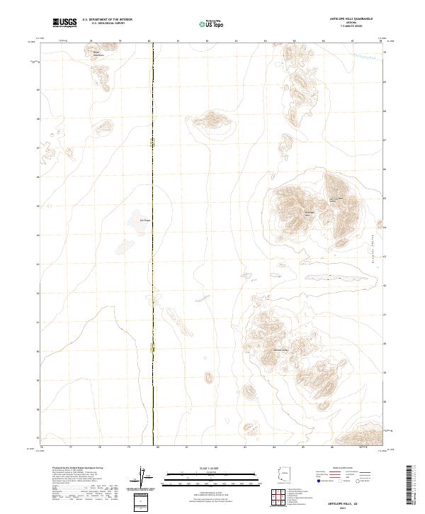 USGS Topographic Map – Antelope Hills