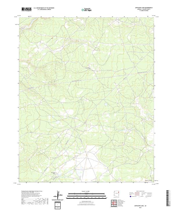 USGS Topographic Map – Antelope Lake