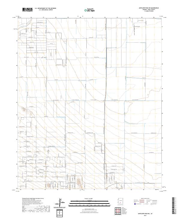 USGS Topographic Map – Antelope Peak NE