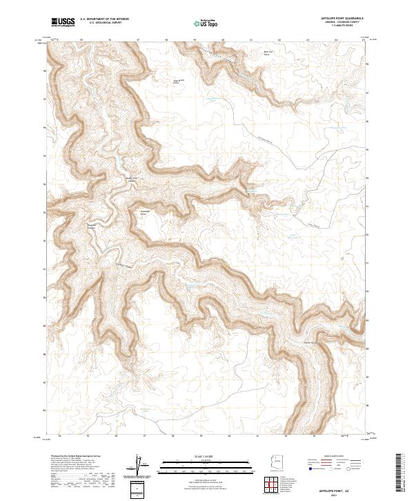 USGS Topographic Map – Antelope Point