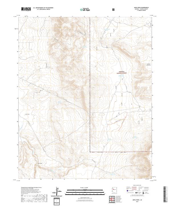 USGS Topographic Map – Anvil Rock