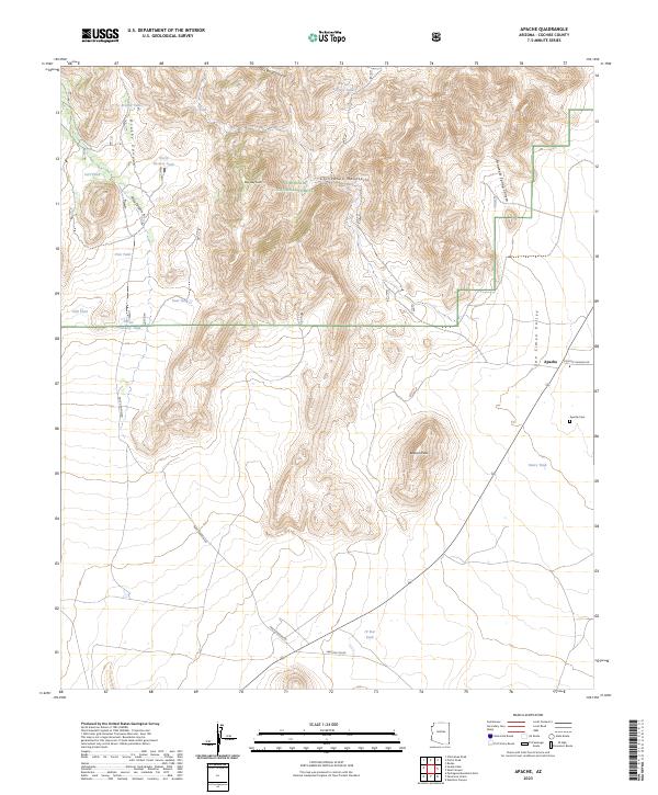 USGS Topographic Map – Apache