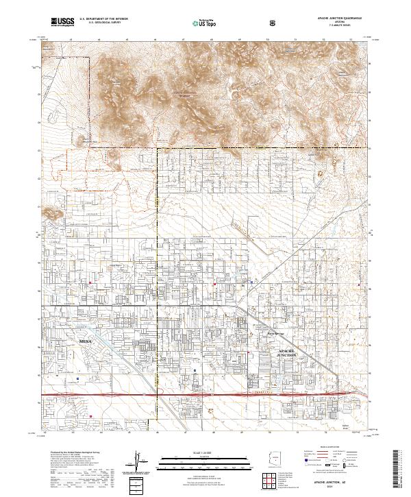 USGS Topographic Map – Apache Junction