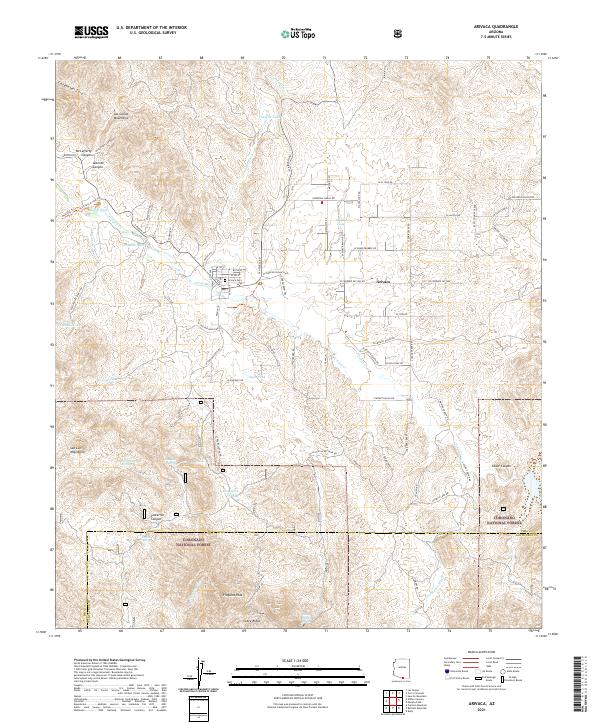 USGS Topographic Map – Arivaca