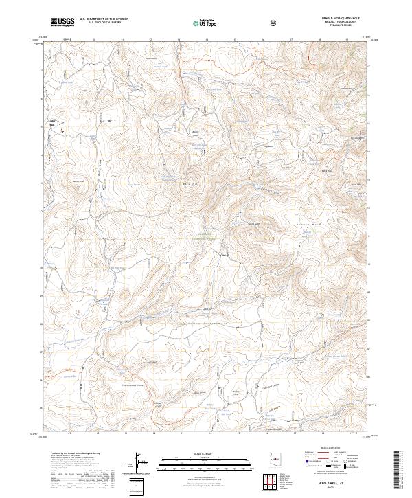 USGS Topographic Map – Arnold Mesa