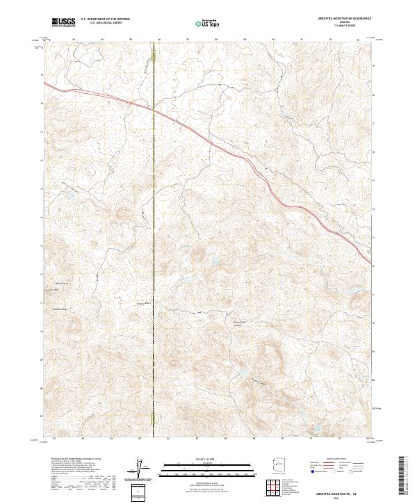 USGS Topographic Map – Arrastra Mountain NE