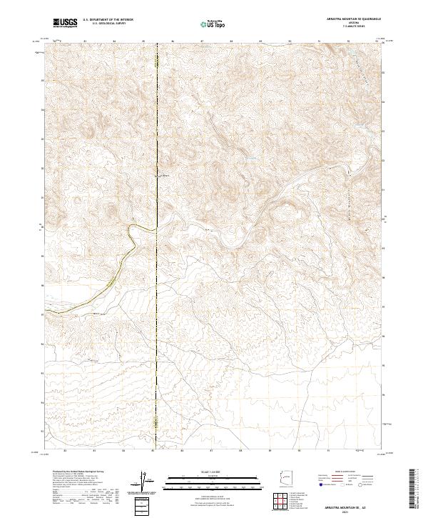 USGS Topographic Map – Arrastra Mountain SE