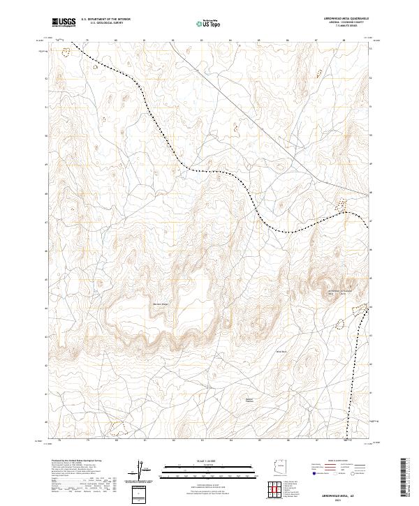 USGS Topographic Map – Arrowhead Mesa