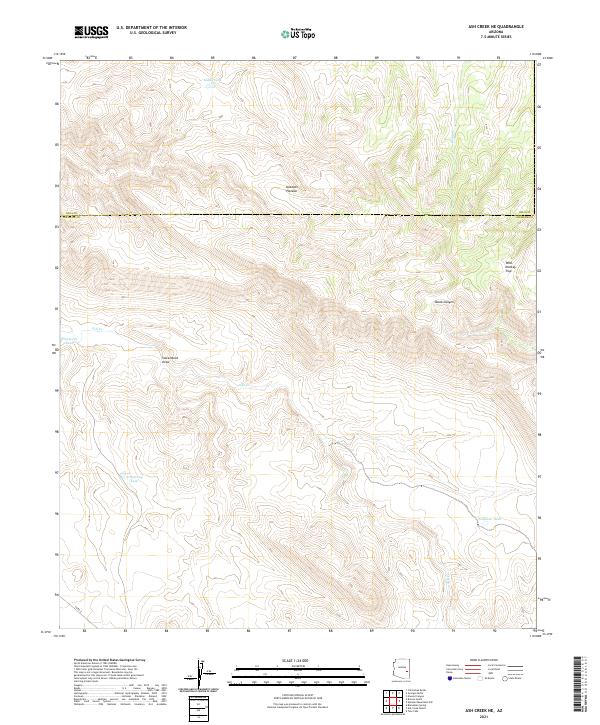 USGS Topographic Map – Ash Creek NE