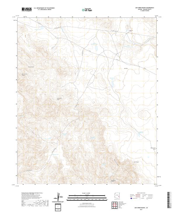USGS Topographic Map – Ash Creek Ranch