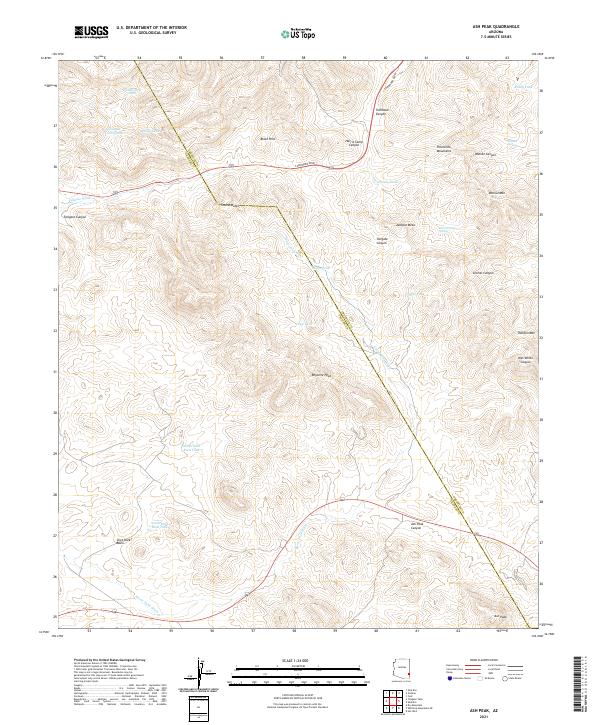 USGS Topographic Map – Ash Peak