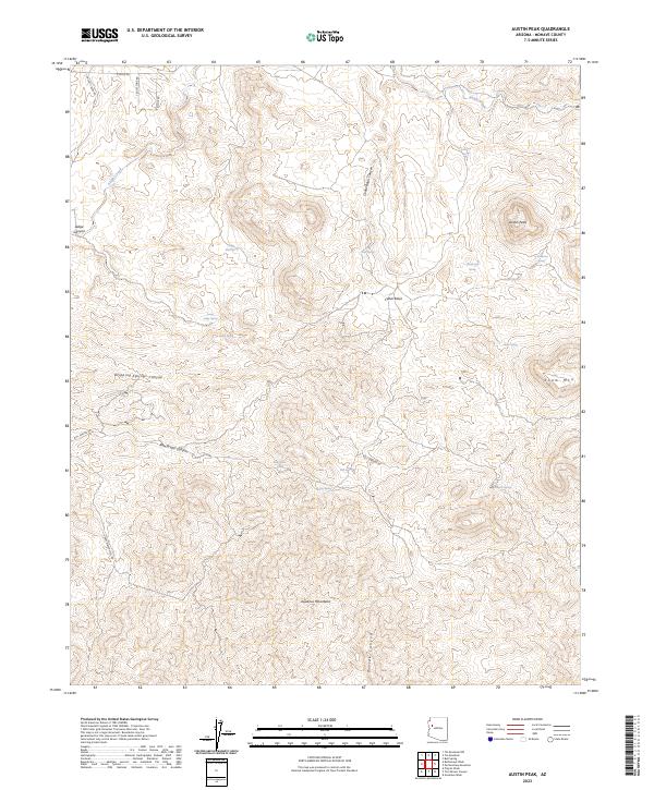 USGS Topographic Map – Austin Peak