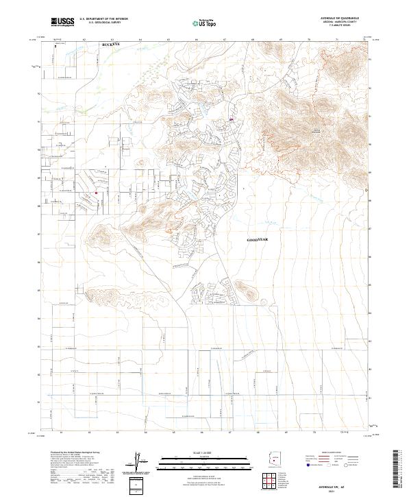 USGS Topographic Map – Avondale SW