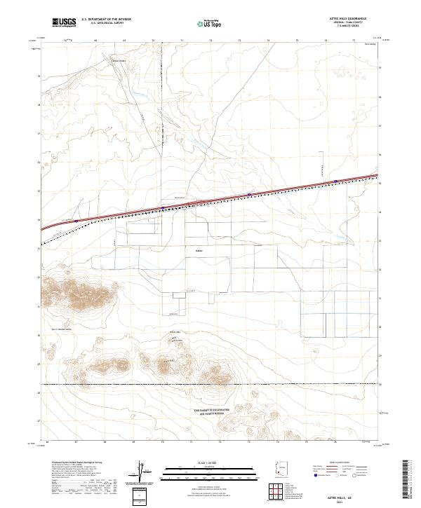 USGS Topographic Map – Aztec Hills