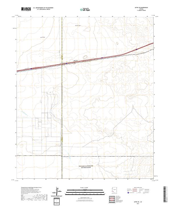 USGS Topographic Map – Aztec SE