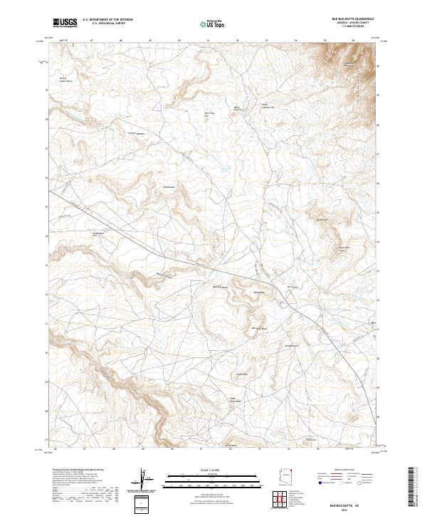 USGS Topographic Map – Bad Bug Butte