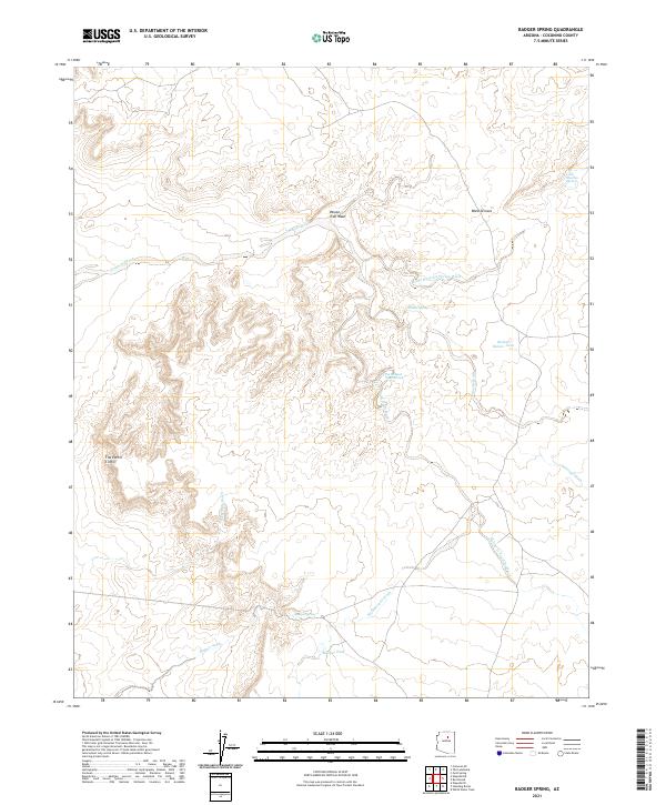 USGS Topographic Map – Badger Spring
