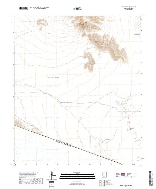 USGS Topographic Map – Bailey Peak