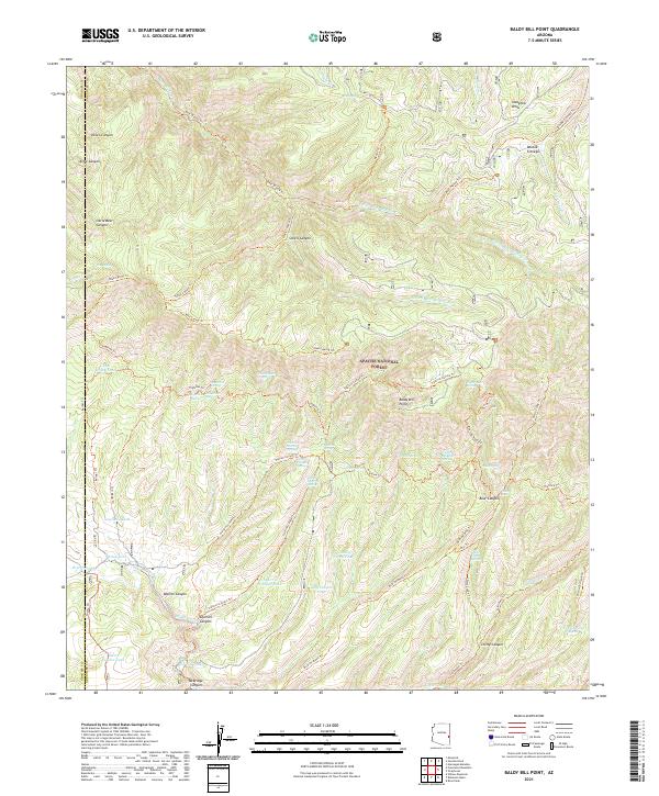 USGS Topographic Map – Baldy Bill Point