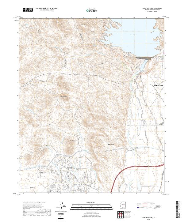 USGS Topographic Map – Baldy Mountain
