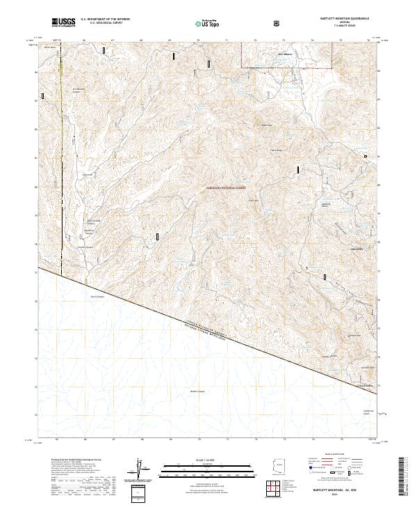 USGS Topographic Map – Bartlett Mountain
