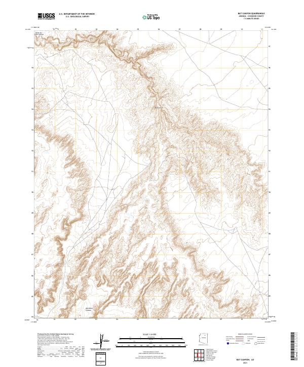 USGS Topographic Map – Bat Canyon