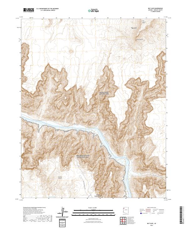 USGS Topographic Map – Bat Cave