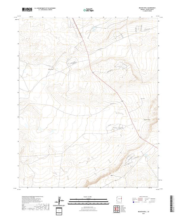 USGS Topographic Map – Beacon Well
