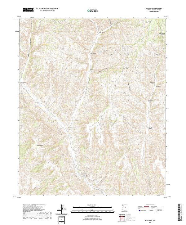 USGS Topographic Map – Bear Ridge