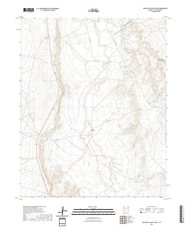 USGS Topographic Map – Beautiful Valley Well