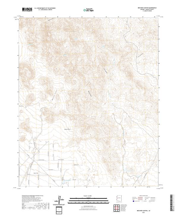 USGS Topographic Map – Beecher Canyon