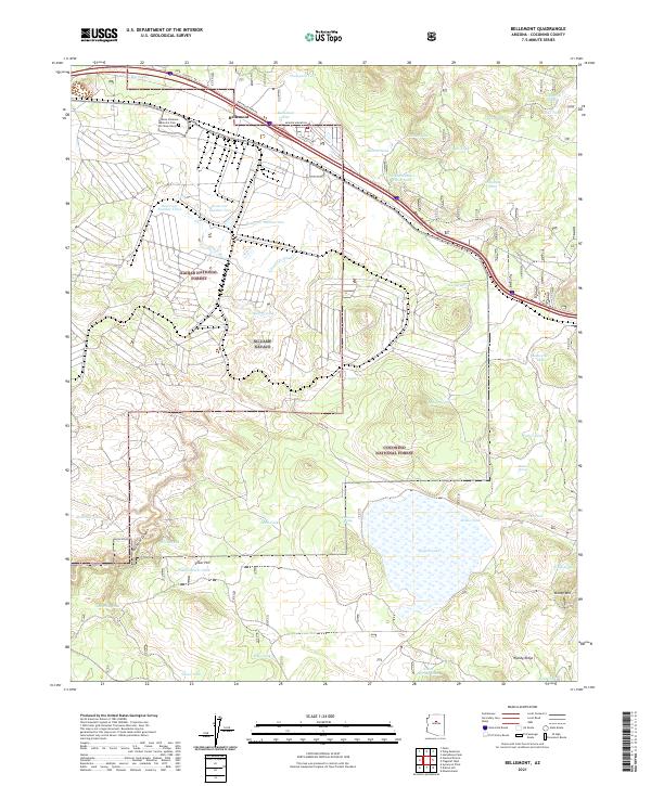 USGS Topographic Map – Bellemont