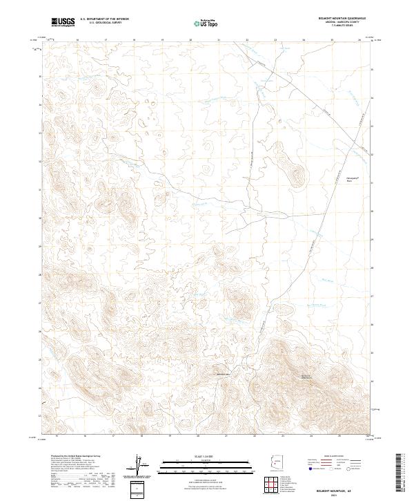 USGS Topographic Map – Belmont Mountain