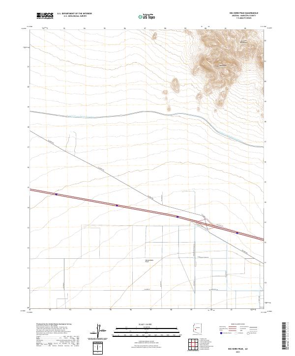 USGS Topographic Map – Big Horn Peak