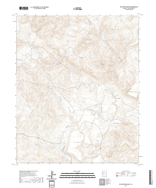 USGS Topographic Map – Big Shipp Mountain